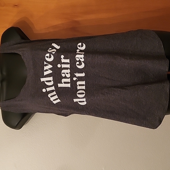 Tops - Womens "Midwest Hair Don't Care" Tank Top